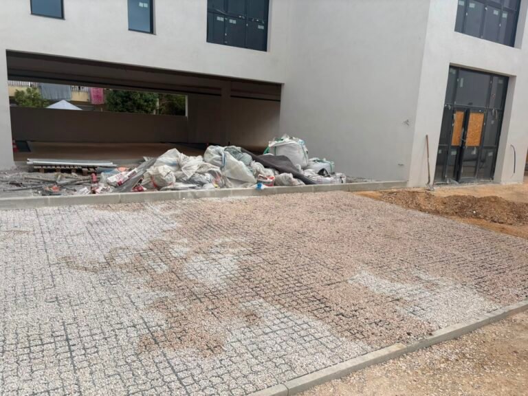 Déchets de chantier en mélange